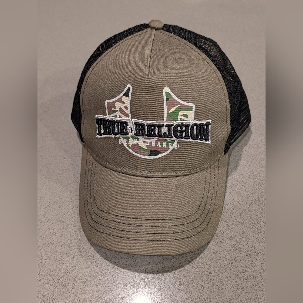 True Religion Green and Black Cap